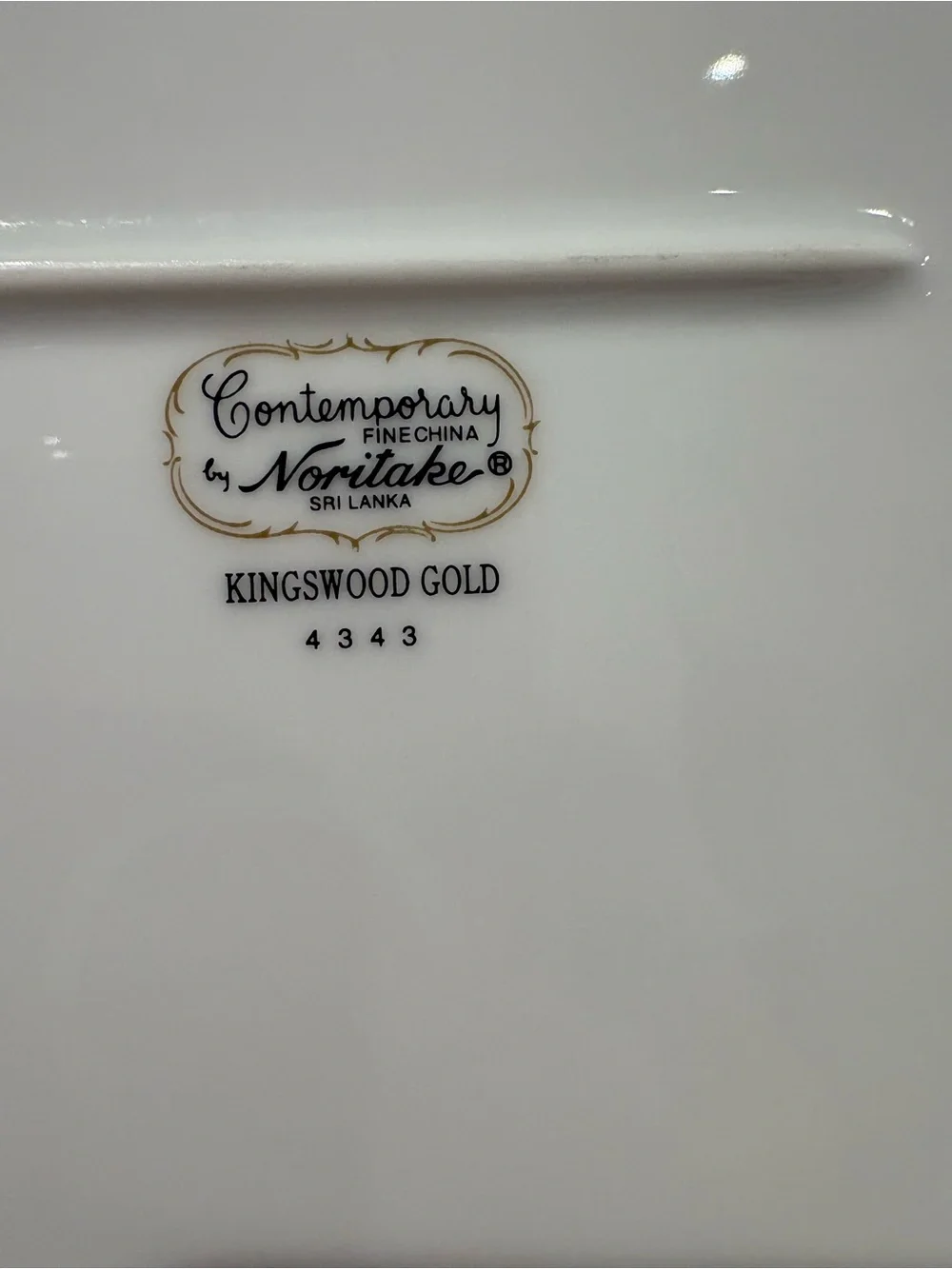 Noritake Kingswood Gold Lg Serving Platter